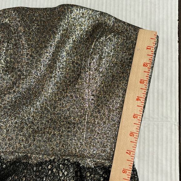 Anthropologie FB by Sachin & Babi Foil Brocade Strapless Mini Dress Size 0 - Picture 10 of 12